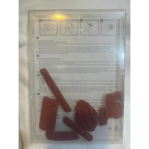 Lots of 7 STAMPIN UP Rubber Cling Stamps Collection - Picture 3 of 8